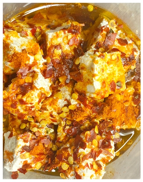 Feta infused in chili flakes <br>**PRE-ORDER 5 DAYS**